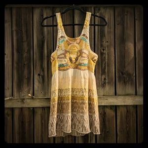 Sleeveless knitted dress, size small